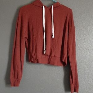 SOLD -Maroon cropped hoodie